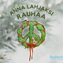 Anna lahjaksi rauhaa Rauhanlyhde-joulukortti.
