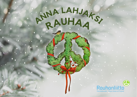 Anna lahjaksi rauhaa Rauhanlyhde-joulukortti.