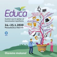 Educa Suomen suurin opetus- ja kasvatusalan tapahtuma 24.-25.1.2020 Messukeskuksessa. Olemme mukana!
