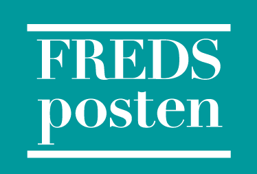 Fredsposten-lehden logo.