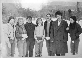 Ryhmäkuva lasten ydinaseiden vastaisen kampanjan perustajista vuonna 1982